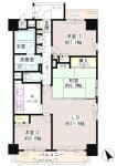 リーラ文京本駒込 間取り図