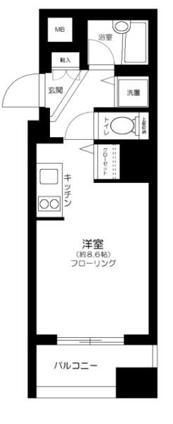 パレステュディオDOLCE本駒込間取り図