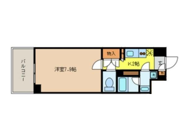 ナーベルお茶の水 701号室 間取り図