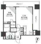 スカイコートパレス東大前 802 間取り図