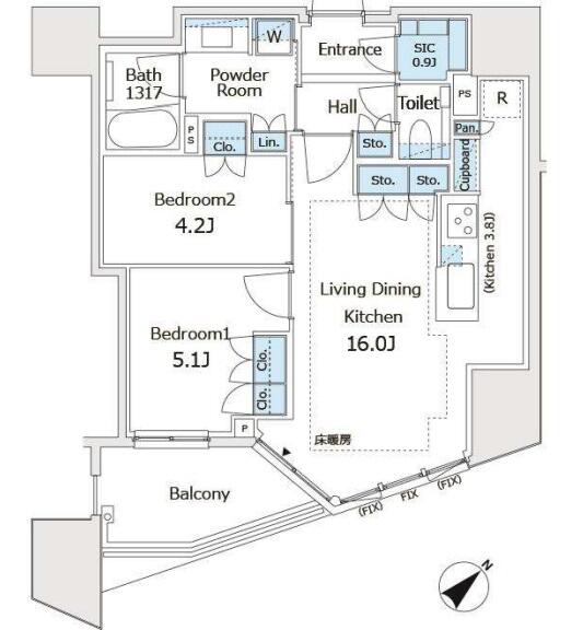 パークホームズ文京本駒込間取り図