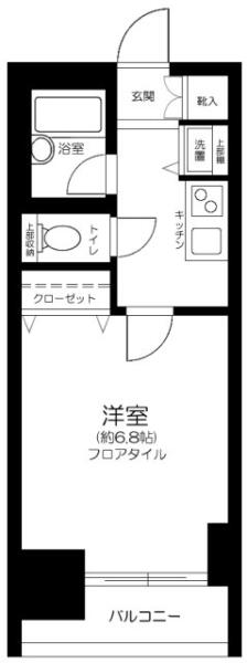 アヴァンツァーレ文京本駒込 403号室 間取り図