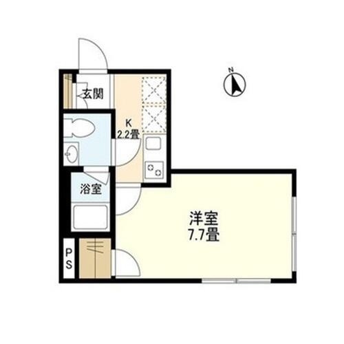 ウェルスクエアイズム文京小日向 205号室 間取り図