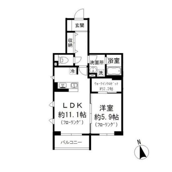 小日向テラスハウス 103号室 間取り図