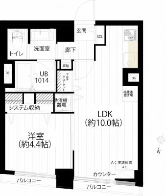 美富士マンション間取り図