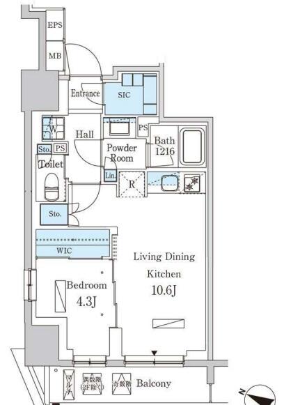 パークアクシス神保町間取り図
