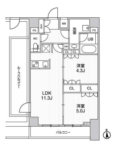 ALTERNA神楽坂II間取り図