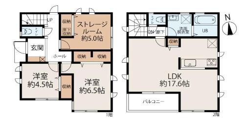 白山２丁目戸建間取り図