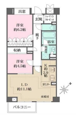 パークハウス本駒込 304 間取り図
