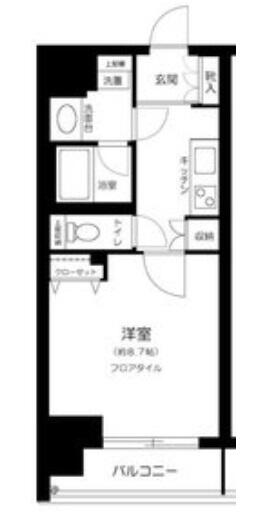 アヴァンツァーレ文京本駒込 501号室 間取り図