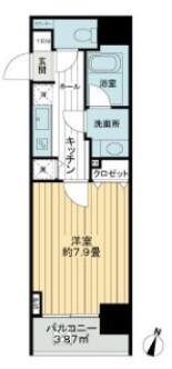 アヴァンツァーレ文京本駒込 304号室 間取り図