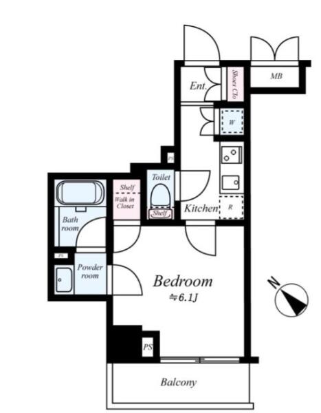 パレステュディオ文京根津間取り図