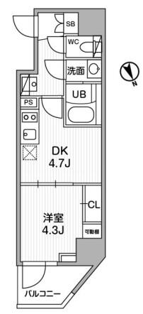 SYFORME江戸川橋（シーフォルム江戸川橋）間取り図
