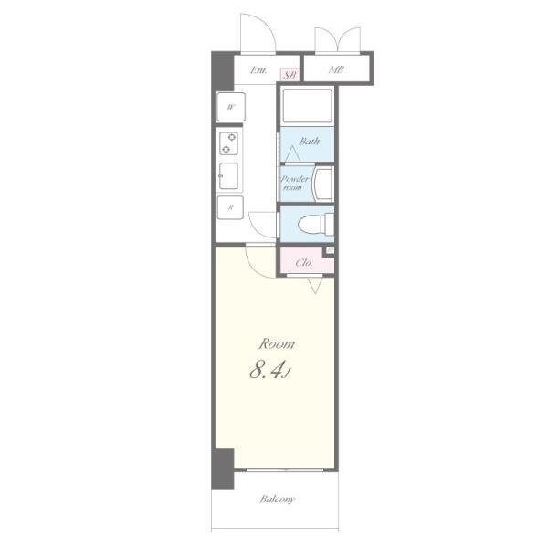 フォートレス文京 402号室 間取り図