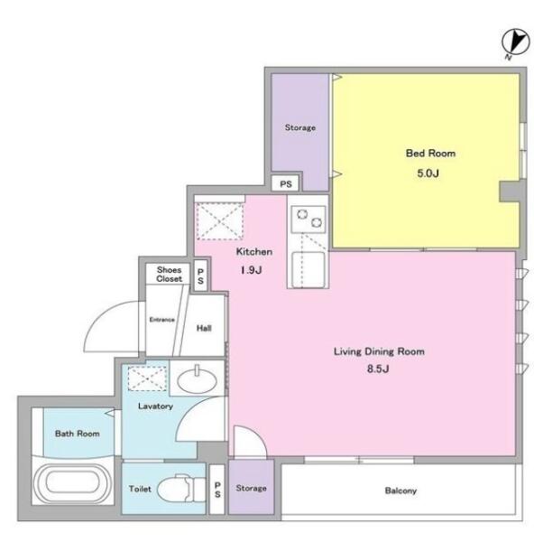 フレスコ文京茗荷谷WEST間取り図