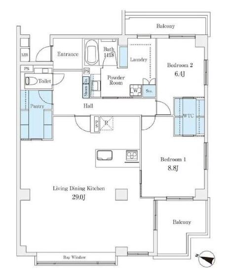 白山パークマンション間取り図