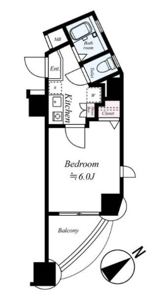 フォルトゥナ春日安藤坂 301号室 間取り図