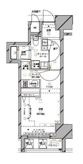 ステージグランデ文京白山間取り図