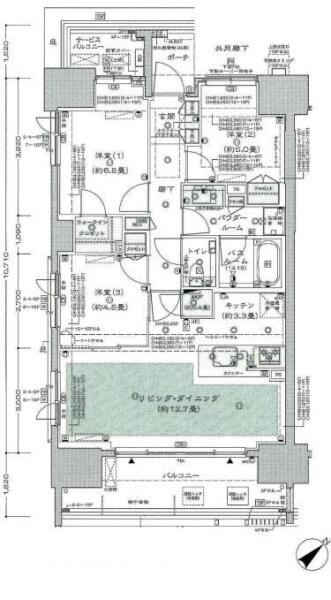 シティハウス文京千石駅前間取り図