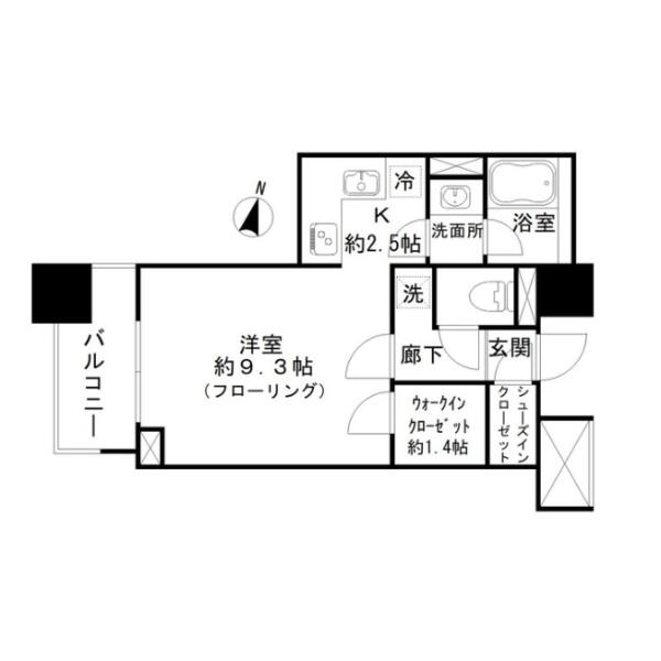 アトラス白山間取り図