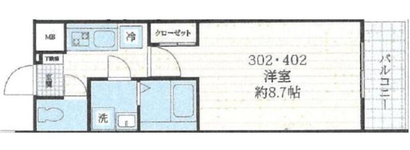 フォセット千駄木間取り図