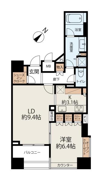 レジデンシア春日安藤坂間取り図