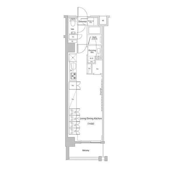 ザ・パークハビオ文京江戸川橋間取り図