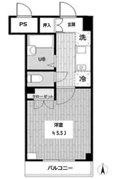 スカイコート神楽坂第2間取り図