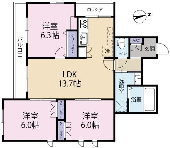 （仮称）目白台2丁目メゾン間取り図