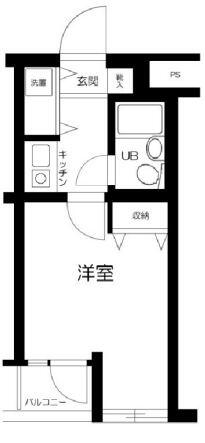 クレッセント小石川植物園 204号室 間取り図