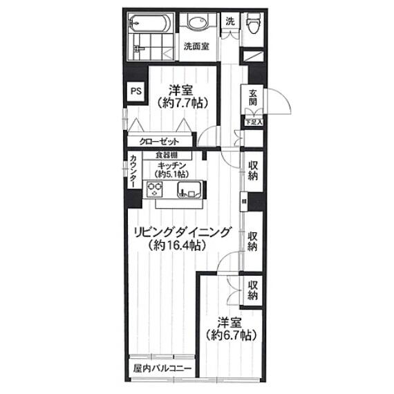 中銀本郷マンシオン間取り図