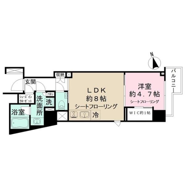 ザ・パークワンズ山吹神楽坂間取り図