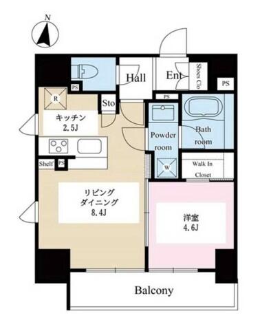 テラス文京本郷 405号室 間取り図