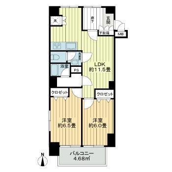 ドミール千駄木間取り図