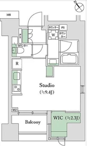 ベルジェンド文京千駄木ノーブル間取り図