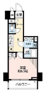 プレール・ドゥーク文京湯島間取り図