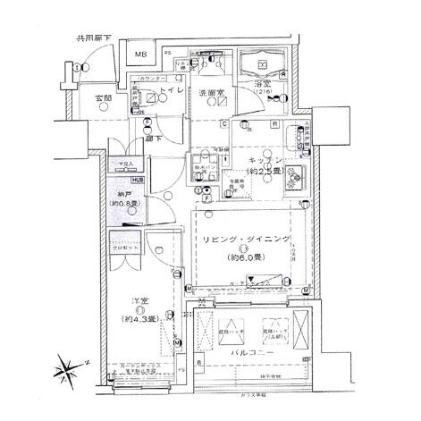 ミッドレジデンス文京間取り図