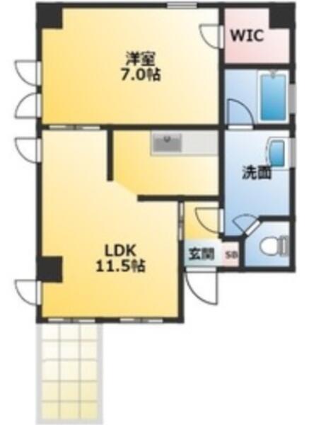 コンフォート白稜間取り図