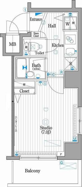 ガーラ文京本駒込間取り図