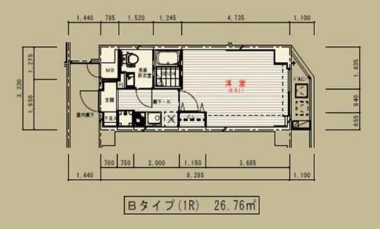オーキッドレジデンス本駒込 403号室 間取り図