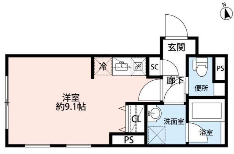 LEGALAND白山　～リーガランド白山～ 301号室 間取り図
