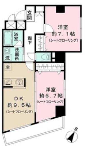 ブールバード白山間取り図