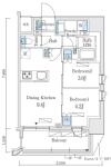 リビオメゾン御茶ノ水EAST 1301 間取り図