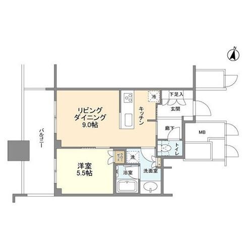 パークコート文京小石川　ザ　タワー 2417号室 間取り図