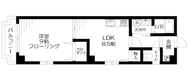 ミレナリオ新御徒町間取り図