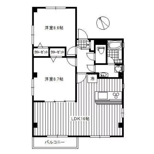 プティシェーヌ茗荷谷間取り図