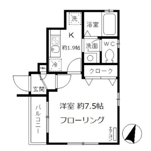 コリーヌ白山間取り図