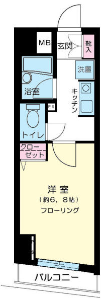 メインステージ本駒込駅前間取り図