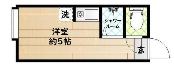 テソロ 102号室 間取り図