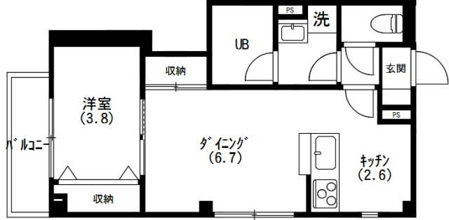 プランドール小石川間取り図